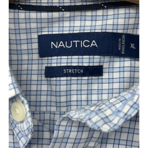 Nautica Mens Stretch Checkered Long Sleeve Shirt‎ - Size XL - Picture 5 of 6